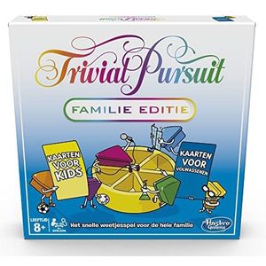 Trivial Pursuit familie-editie bordspel voor spelletjesavonden, algemene vragen voor spelers vanaf 8 jaar