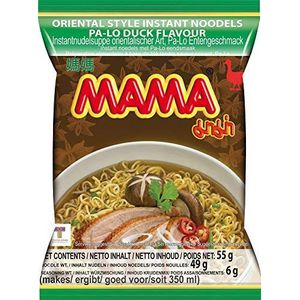 MAMA Instant noedels met eendenvleessmaak, instant noedelsoep oosterse stijl, authentieke Thaise keuken, 24 x 55 g