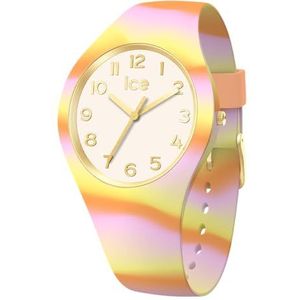 Ice-Watch - ICE tie and dye - dameshorloge met kunststof band, Roze, geel en oranje, Riem