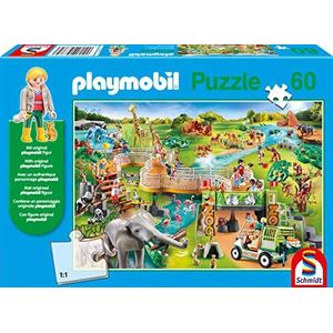 Schmidt Spiele Playmobil 56381 kinderpuzzel 60-delig met origineel figuur, meerkleurig