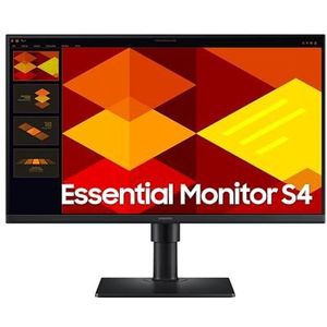 Samsung Professionele pc-monitor 24 inch S40GD-serie, zwart, IPS-paneel, Full HD (1920 x 1080), HDMI, DisplayPort, USB Type A, Has Stand en Draaifunctie, LS24D402GAUXEN