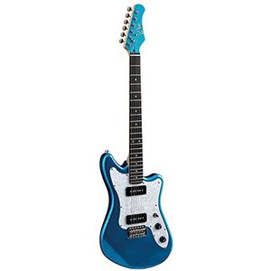 Eko CAMARO VR 2-90 60° verjaardag Blue Sparkle elektrische gitaar 3-weg met pickup P-90 glanzend blauw