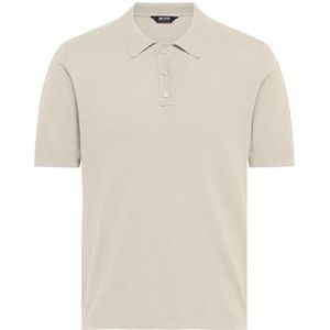 Only & Sons Poloshirt voor heren, regular fit, effen, business basic overhemd, wit, XL, Wit.