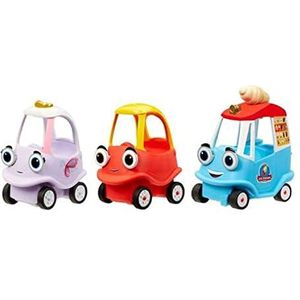 Little Tikes Let's Go Cozy Coupé Mini-voertuig om te duwen en te spelen, voor plezier met 1 auto op het bord of op de grond, geschikt voor kinderen vanaf 3 jaar