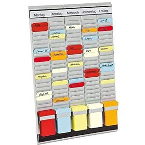 Franken PV1 Bureau-organizer met T-kaarten en koppen in het Duits, 20 stuks, 31,5 x 49 cm