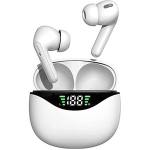 Dude Wipes Draadloze Bluetooth-hoofdtelefoon, 5.2, hifi-stereogeluid, bluetooth-hoofdtelefoon met HD-microfoon, touch-bediening, 35 uur speeltijd, voor iOS en Android telefoon