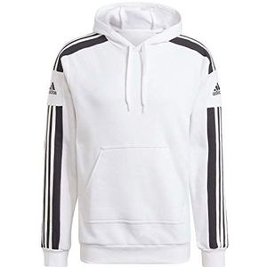 adidas Homme Hooded Track Top Squadra 21 Sweat Hoodie, White, M 2 inch