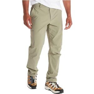Marmot Homme Scree Pant Short, Pantalon de trekking hydrofuge, pantalon fonctionnel softshell respirant, pantalon de randonnée coupe-vent, Vetiver, 28
