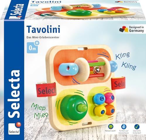 Selecta Tavolini 62014 houten motorspeelgoed, 14 cm
