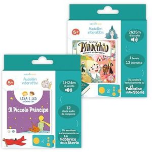Lunii - Ontdekkingspakket ""Classic Magics"" met 2 luisterboeken voor kinderen - ""Pinocchio, verhaal van een poppen"" en ""Lisa en Leo dromen met de Kleine Prins