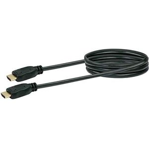 SCHWAIGER HDM0070 043 High Speed HDMI-kabel met Ethernet | 0,7 m | HDMI-stekker op HDMI-stekker | Ultra HD 3D met 1080p resolutie | zwart