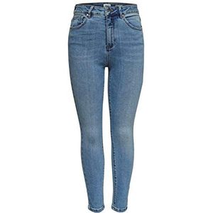 ONLY Onlmila Hw Sk Ank Jeans Bj13502-1 Noos Damesjeans, Lichtblauwe denim 1