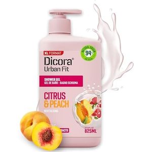 Dicora Urban Fit Douchegel met citrusvruchten en perzik met vitamine C en natuurlijke extracten, maat 825 ml