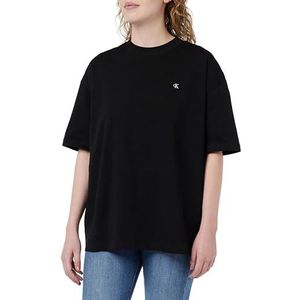 Calvin Klein Jeans Ck Embro Badge Boyfriend Tee Gebreide Tops S/S Dames, Ck Black