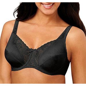 Playtex Secrets Signature Floral Underwire BH voor dames, Echt zwart.