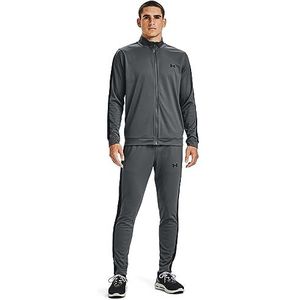 Under Armour EMEA Comfortabel trainingspak met zacht, warm en sneldrogend binnenmateriaal met praktische zijzakken voor heren, zwart (pastelgrijs/zwart), maat S