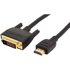 Amazon Basics 10 stuks HDMI naar DVI adapterkabel - 0,9 m, niet geschikt voor aansluiting op Scart of VGA)