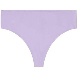 Savage X Fenty High Waist Microfiber Thong, Tanga voor dames, Purple Lavender (paars), 2 x, paars lavendel (paars)
