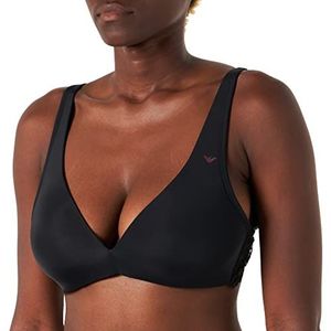 Emporio Armani Gevoerde beha voor dames, bralette, zwart, M, zwart.