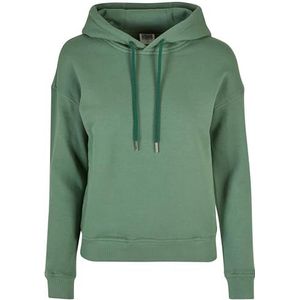 Urban Classics Sweatshirt met capuchon van biologisch katoen voor dames, trainingspak, salvia, M, Salvia