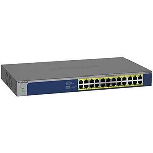 Netgear GS524PP Ethernet-switch 24 poorten Gigabit Ethernet LAN PoE (met 24 x PoE+ 300 W, plug and play, desktop of 19 inch rackmontage, levenslange ProSAFE garantie)