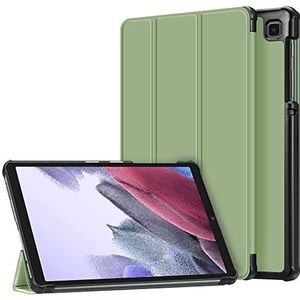 Compatible avec Samsung Tablet Tab A7 10.4 T500/T505 2020, coque fine, étui pour tablette pliable en trois parties avec couverture complète et mode veille/réveil automatique, vert matcha