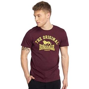 Lonsdale T-shirt Regular Fit Original shirt met lange mouwen, uniseks, Rood (oud wijnrood)