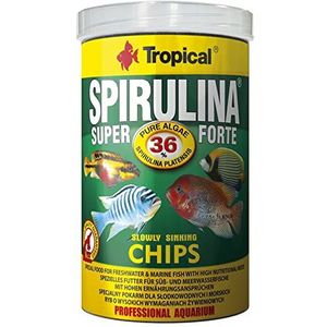 TROPICAL Super Spirulina Forte Chips Voer voor Aquaria, 1000 Ml