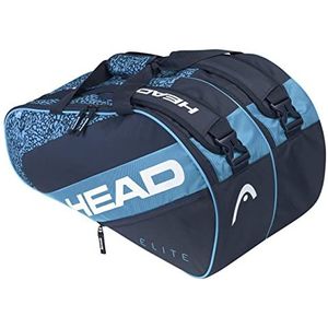 HEAD Elite Padel Supercombi tennistas, uniseks, volwassenen, blauw/marineblauw, padel tas