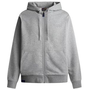 Red Bull Racing X-Pepe Jeans RBR hoodie met logo en ritssluiting, grijs (MARL GREY), XS, grijs gemêleerd, XS, Grijs Chinees