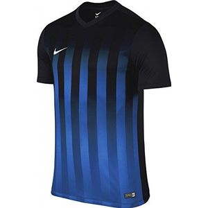 NIKE Nike heren shirt met korte mouwen Striped Division II Nero_Blu_Bianco, M, Nero_Blu_Bianco