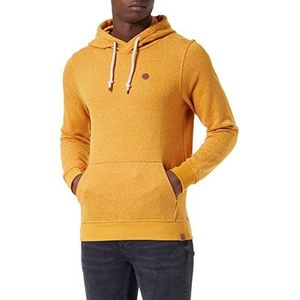 TOM TAILOR Heren Basic Hoodie 28140 - Flame Brown Injected Stripe, L, 28140 - Flame Brown Injected Stripe