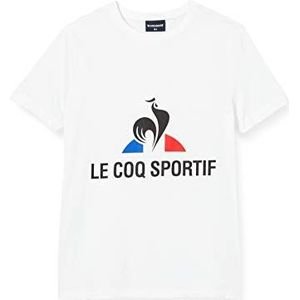 Le Coq Sportif Fanwear Tee SS T-shirt voor kinderen, Kinderen/wit (New Optical White)