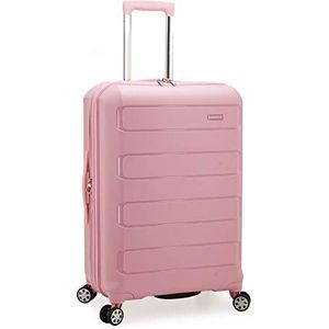 Traveler's Choice Pagosa harde en uitbreidbare koffer, Roze, Pagosa onverwoestbare uitbreidbare harde koffer