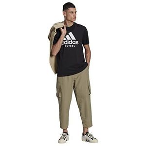 adidas M Football G T T-shirt voor heren, zwart.