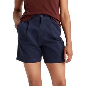 Dockers Originele dames geplooide Shorts Navy 27 Hot Navy, lichtblauw