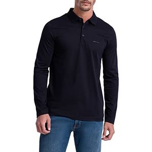 Pierre Cardin Heren poloshirt met lange mouwen marine, S, Marinier