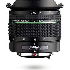 Pentax HD-PENTAX-DA-FISH-EYE 10-17 mm F3.5-4.5 ED Ultra-groothoeklens Compact en lichtgewicht voor K-1 II K-70 KP DSLR digitale spiegelreflex