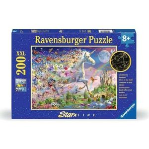 Ravensburger Kinderpuzzel - 12000872 lichtgevende vlinderlingslingers - 200 stukjes XXL puzzel voor kinderen vanaf 8 jaar, licht in het donker