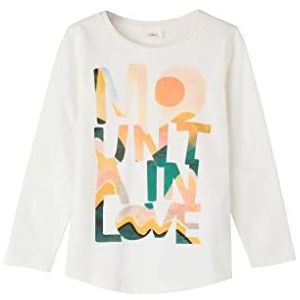 s.Oliver Shirt met lange mouwen voor meisjes, wit, 104-110, Wit