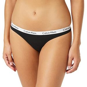 Calvin Klein Thong Unisex lingerie, Zwart (Zwart 001)