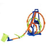 Hot Wheels Action Triple Looping HMX38 Set met 1 baan, 1 auto, 1 doorgangswerper, 3 loopings, compatibel met andere dozen, kinderspeelgoed, vanaf 6 jaar, HMX38