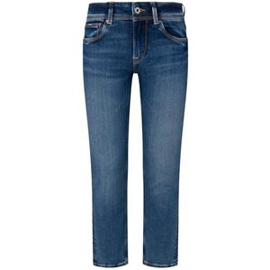 Pepe Jeans Slim Taille Basse à Un Bouton Pl204587 Jeans Femme, Blue (Denim-xw6), 26W / 30L