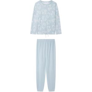 Women'secret Pyjama voor dames, Blauw (Azul Medio)