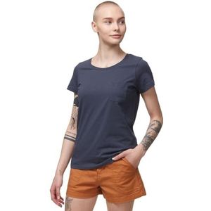 Fjallraven Övik W T-shirt voor dames, Navy Blauw