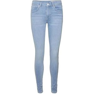 Vero Moda VMLUX damesjeans MR Slim RI371 GA NOOS, lichte jeans blauw