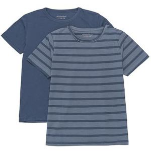 Minymo T-shirt Jongens Katoen Navy 2-delig6