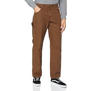 Dickies Twill-broek, rekbaar aan de voorkant, nauwsluitende pasvorm, jeans, heren, bruin, 34 W/32 L, Bruin
