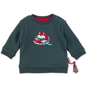 Sigikid Baby Jongens Omkeerbaar Shirt Van Biologisch Katoen Baby Jongens T-Shirt, antraciet/rood/omkeerbare blouse