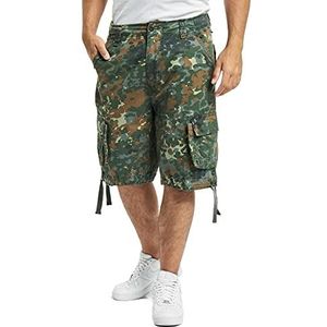 Brandit heren Korte broek met zakken Brandit Urban Legend Shorts, vlek-camouflage, 7XL